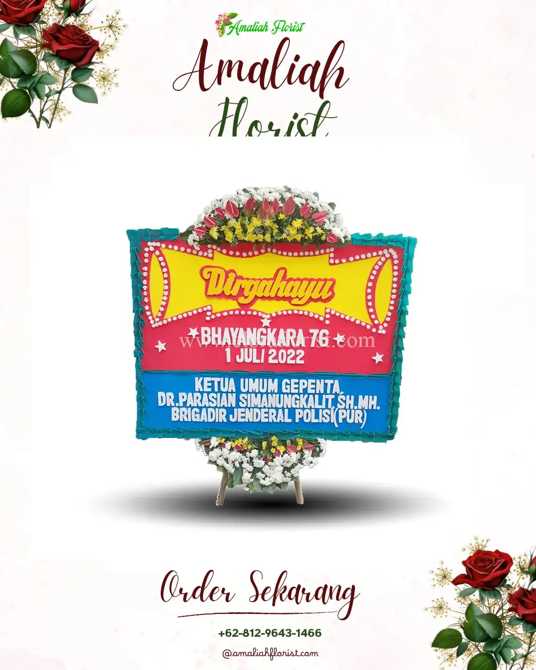 Papan Bunga HUT Ulang Tahun Weleri